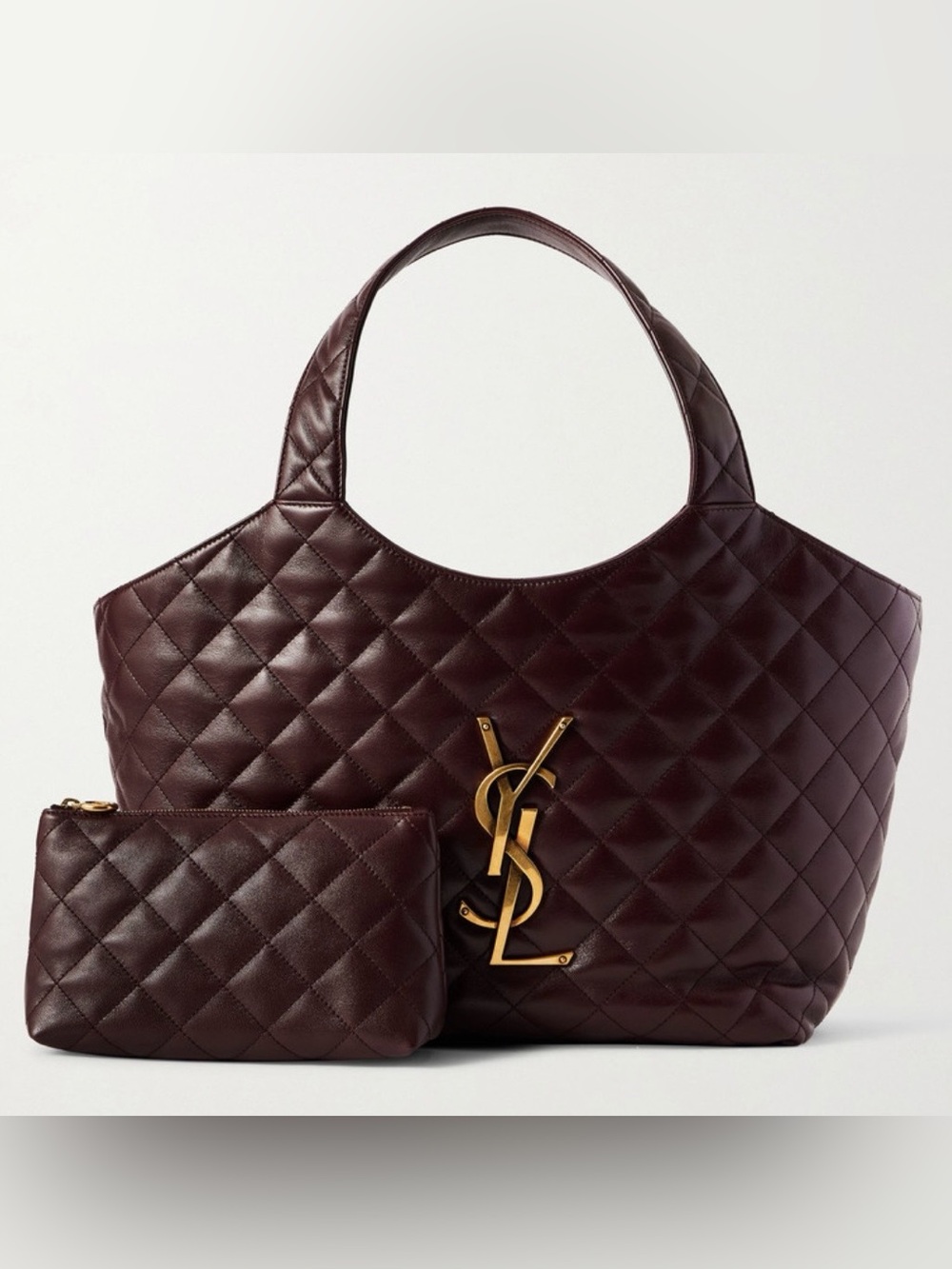 SAINT LAURENT Icare medium quilted leather tote shoulder bag